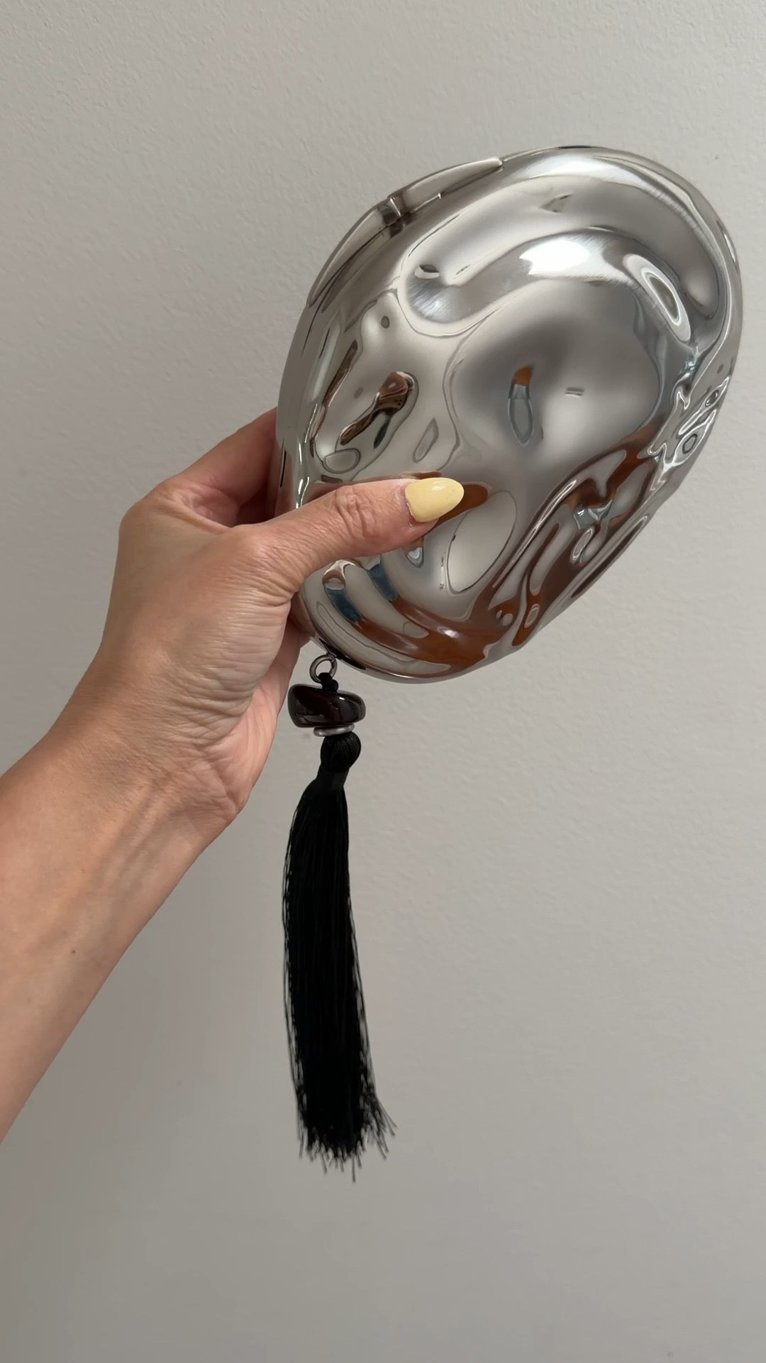 Silver tassel clutch, wedding guest, date night, spring, summer, look for less.

#LTKWedding