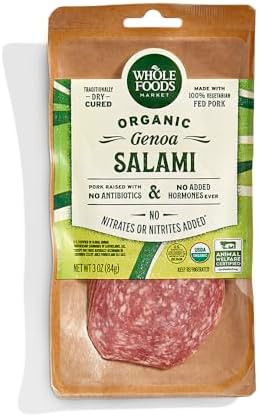 WHOLE FOODS MARKET Organic Sliced Genoa Salami, 3 OZ | Amazon (US)