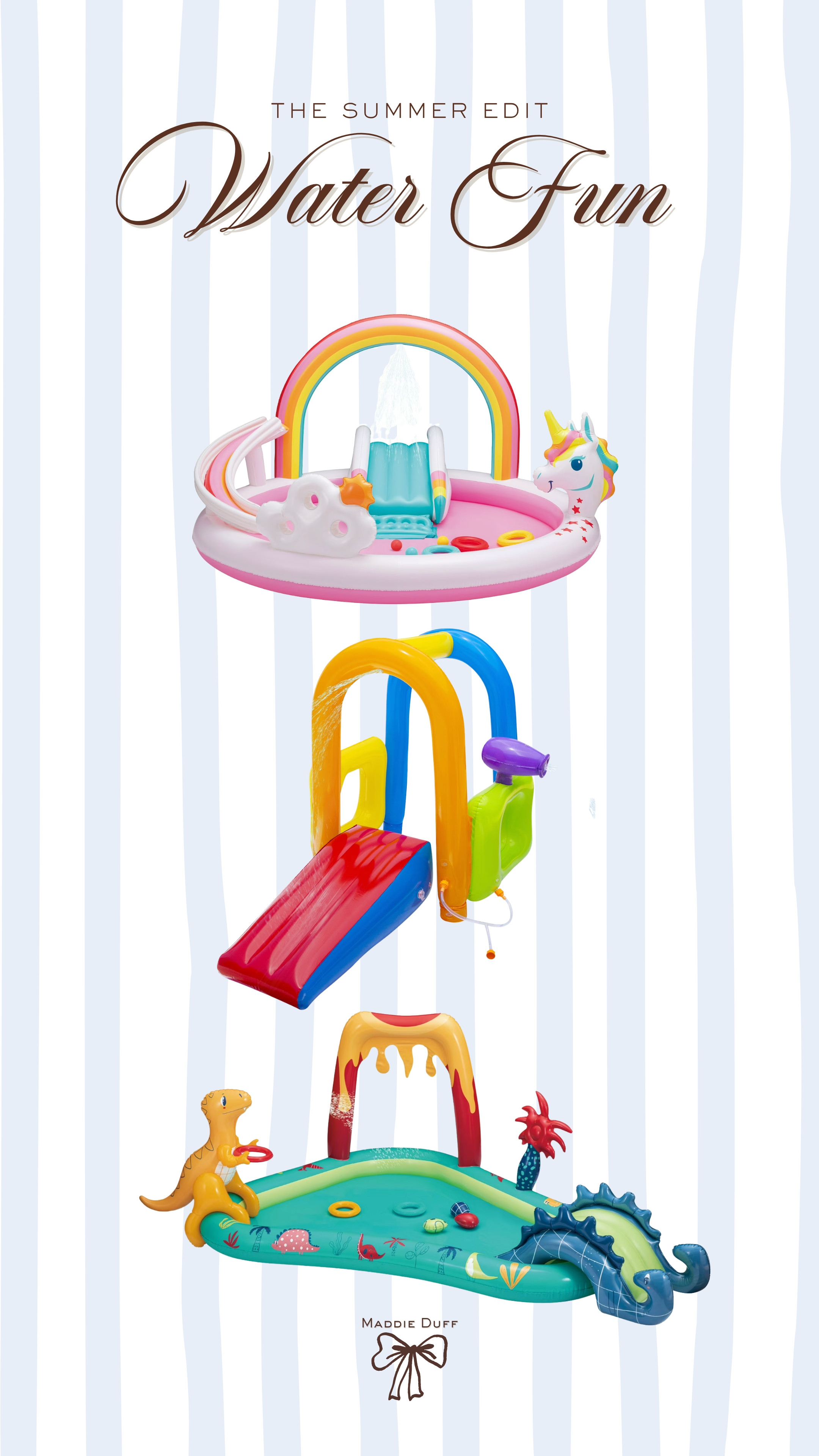 I know the girls would love this unicorn splash pad! So fun for summer

summer outdoor toys, summer water toys for kids, kids summer activities 

 #LTKKids