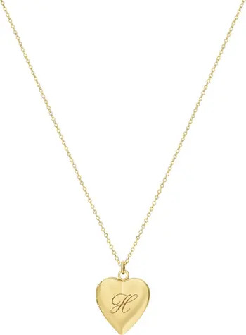 Set & Stones Roxy Heart Locked Initial Necklace | Nordstrom | Nordstrom