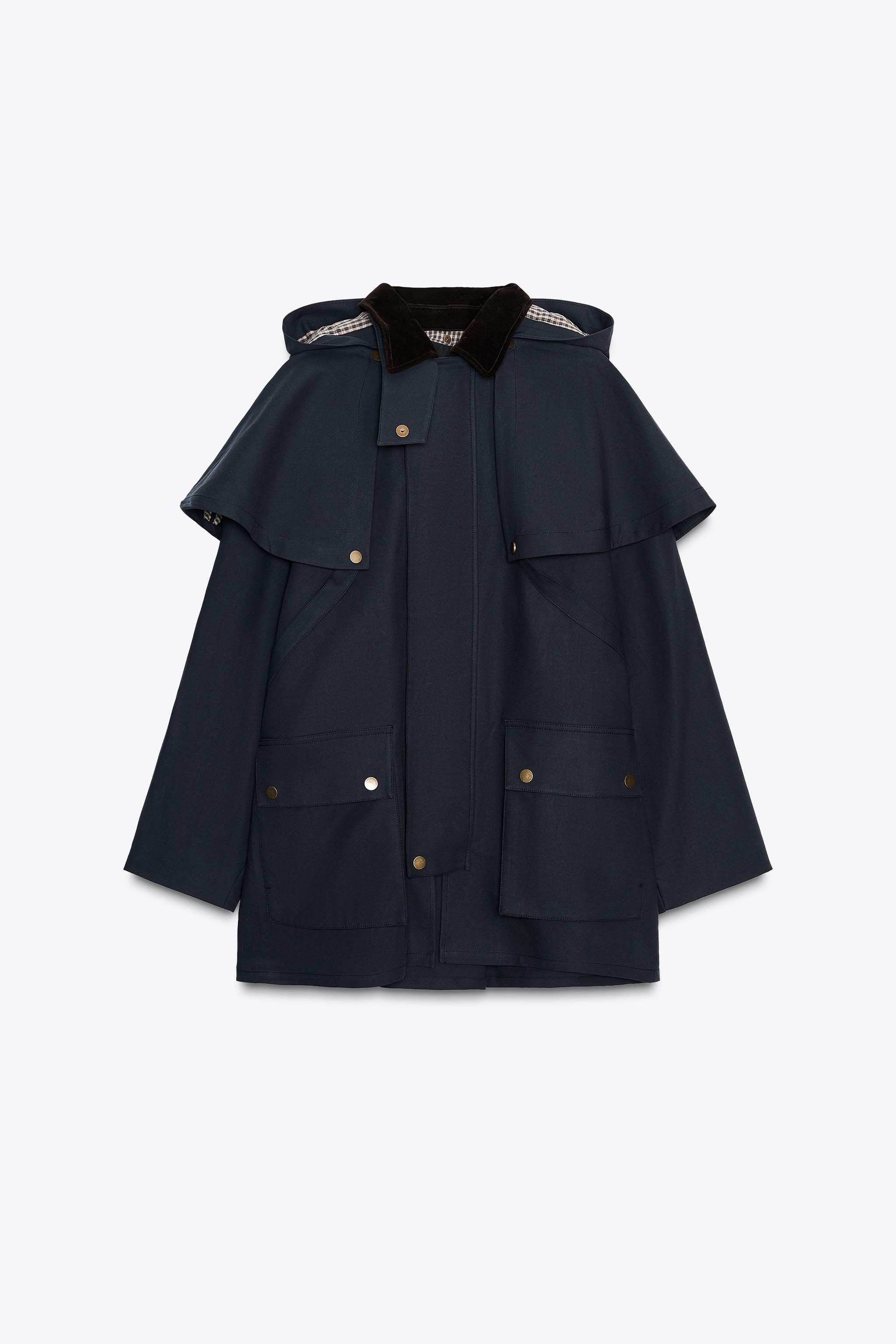 CONTRAST COLLAR HOODED TRENCH COAT ZW COLLECTION LIMITED EDITION | Zara UK