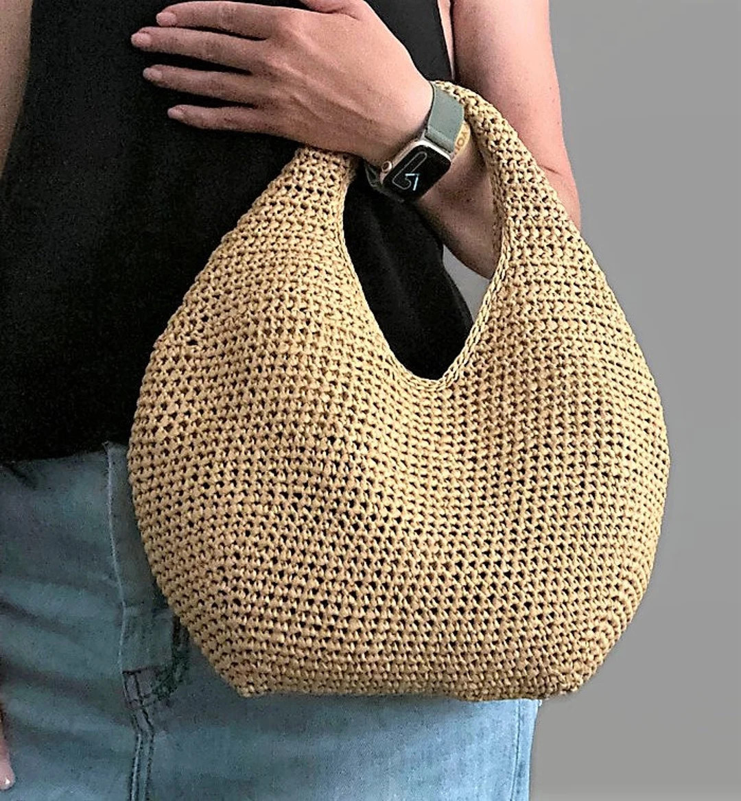 CROCHET PATTERN ALBA Crochet Bag Pattern Raffia Bag Crochet Purse Woman Bag Shopping Bag Summer B... | Etsy (US)