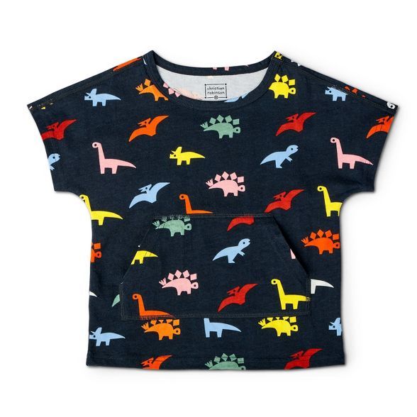 Toddler Adaptive Dino Short Sleeve T-Shirt - Christian Robinson x Target Navy | Target