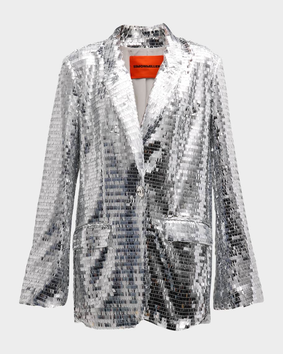 Simon Miller Lennox Oversized Sequin Jacket | Neiman Marcus