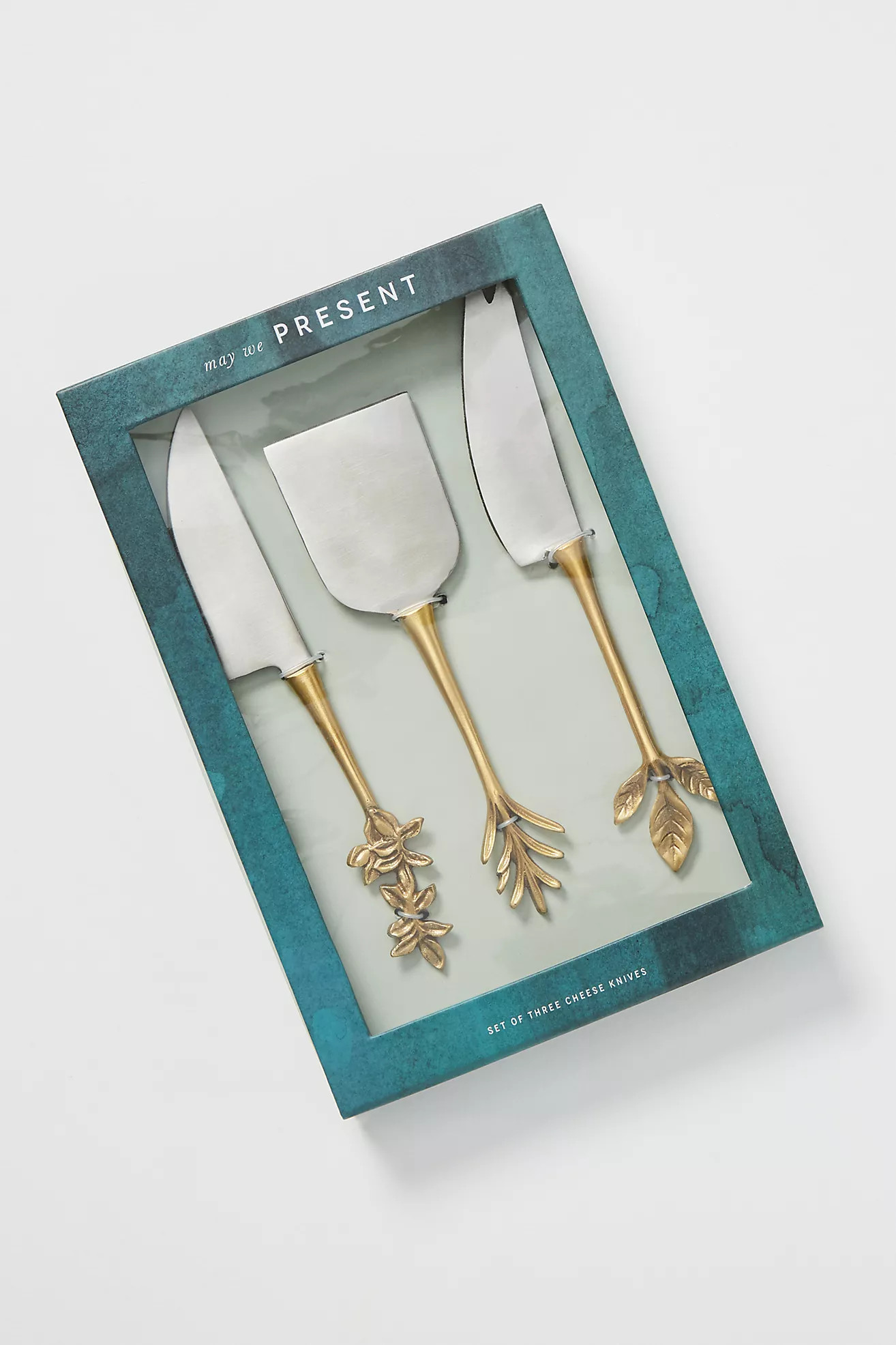 Herbiflora Cheese Knives, Set of 3 | Anthropologie (US)