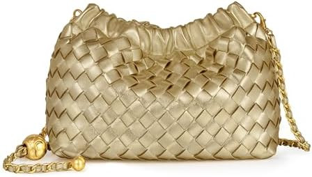 Joryin Woven Women's Crossbody Bag & Evening Purse, Trendy Dumpling Clutch & Hobo Cloud Shoulder ... | Amazon (US)