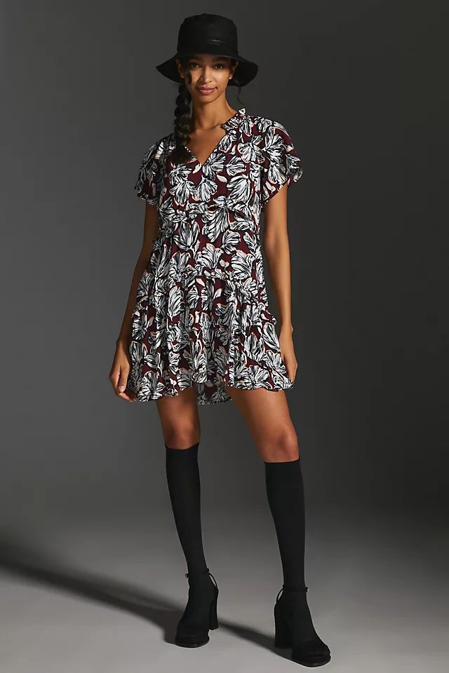 By Anthropologie Robin Tiered Mini Dress | Anthropologie (US)