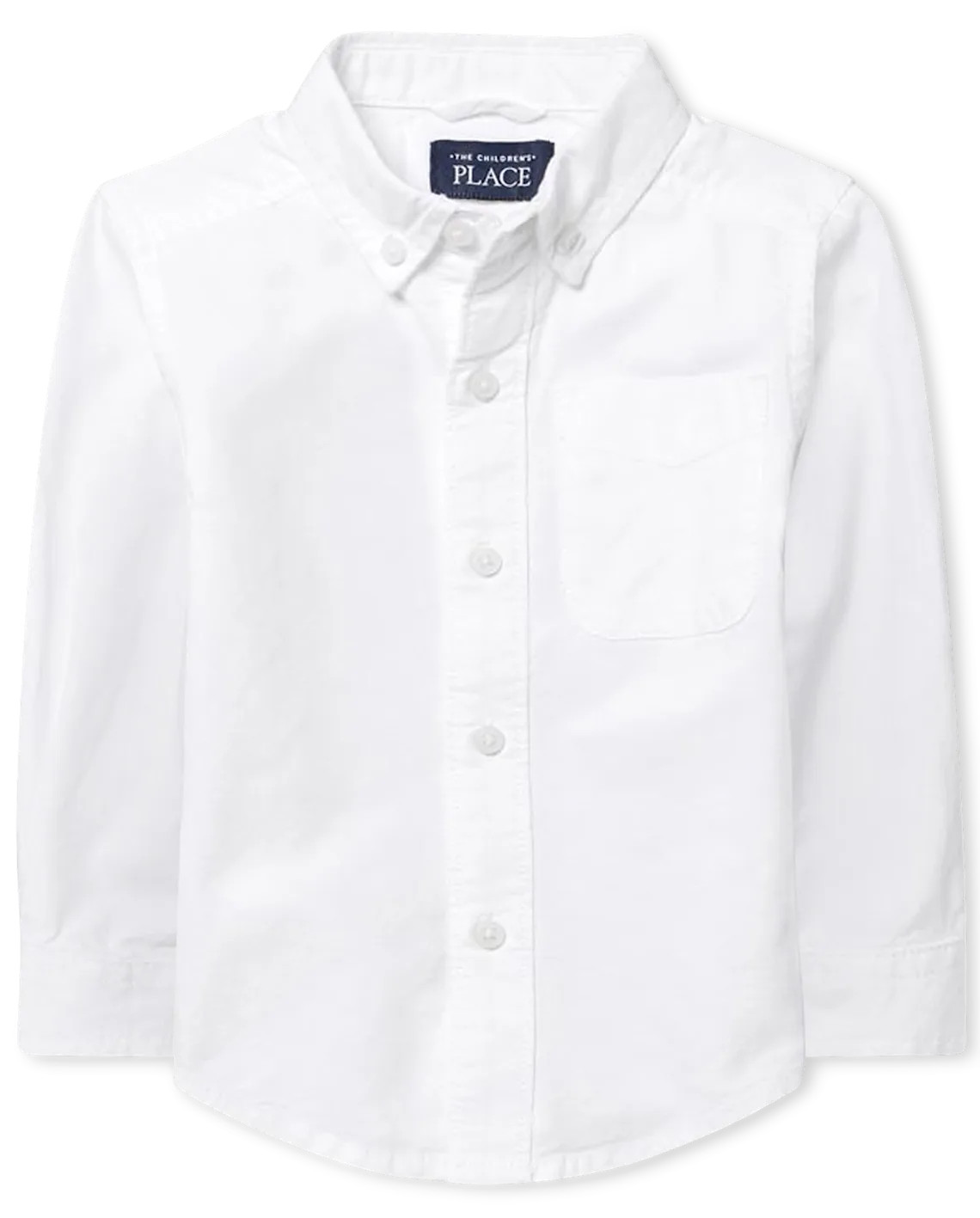 Baby And Toddler Uniform Oxford Button Down Shirt - white | The Children's Place