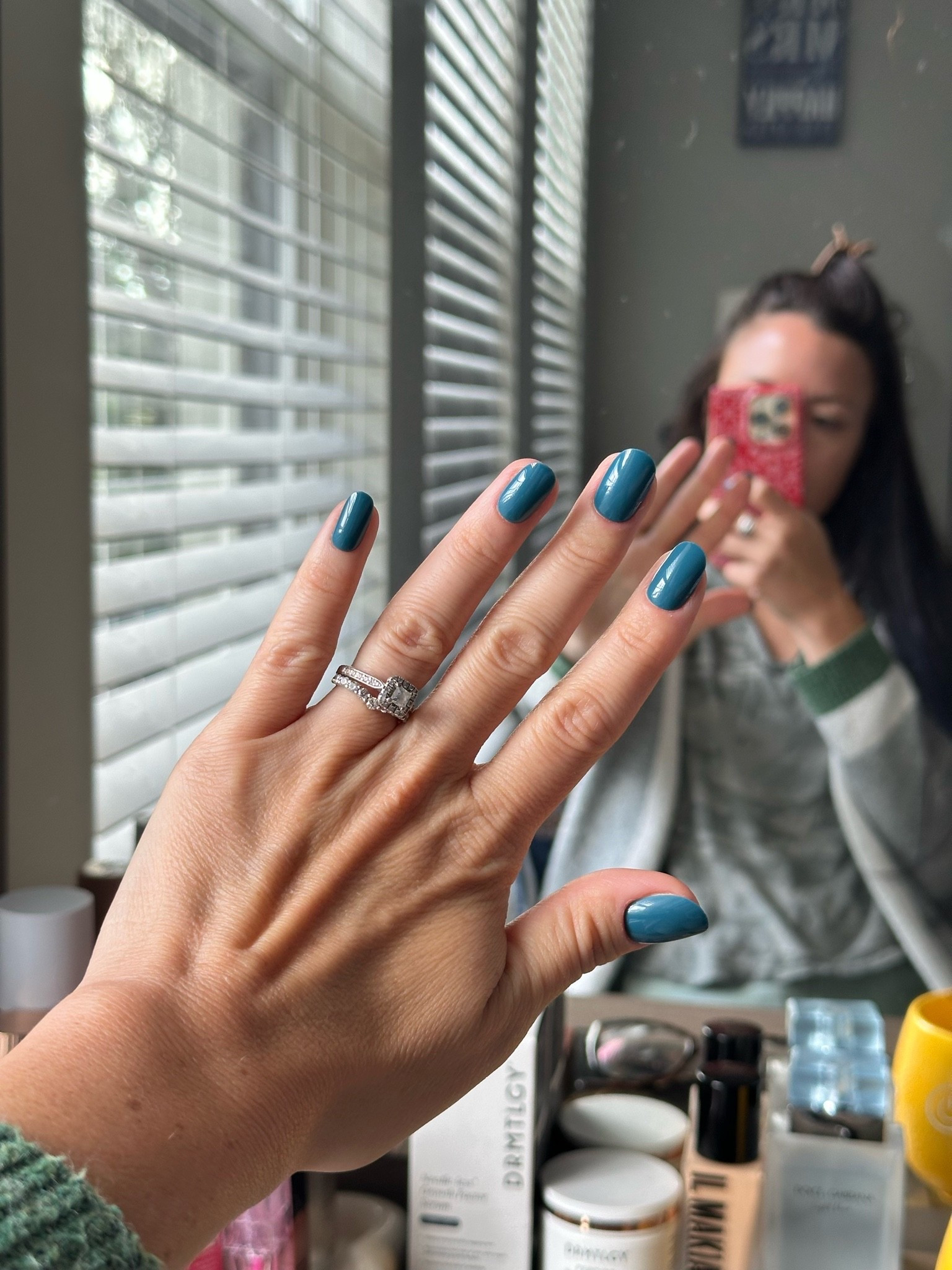 Just put these press on nails on this morning 💙 loving the deep turquoise blue !! Linking below for yall !! #nails #olive&june #nailinspo

#LTKgrwm #LTKselfcare #LTKBeauty