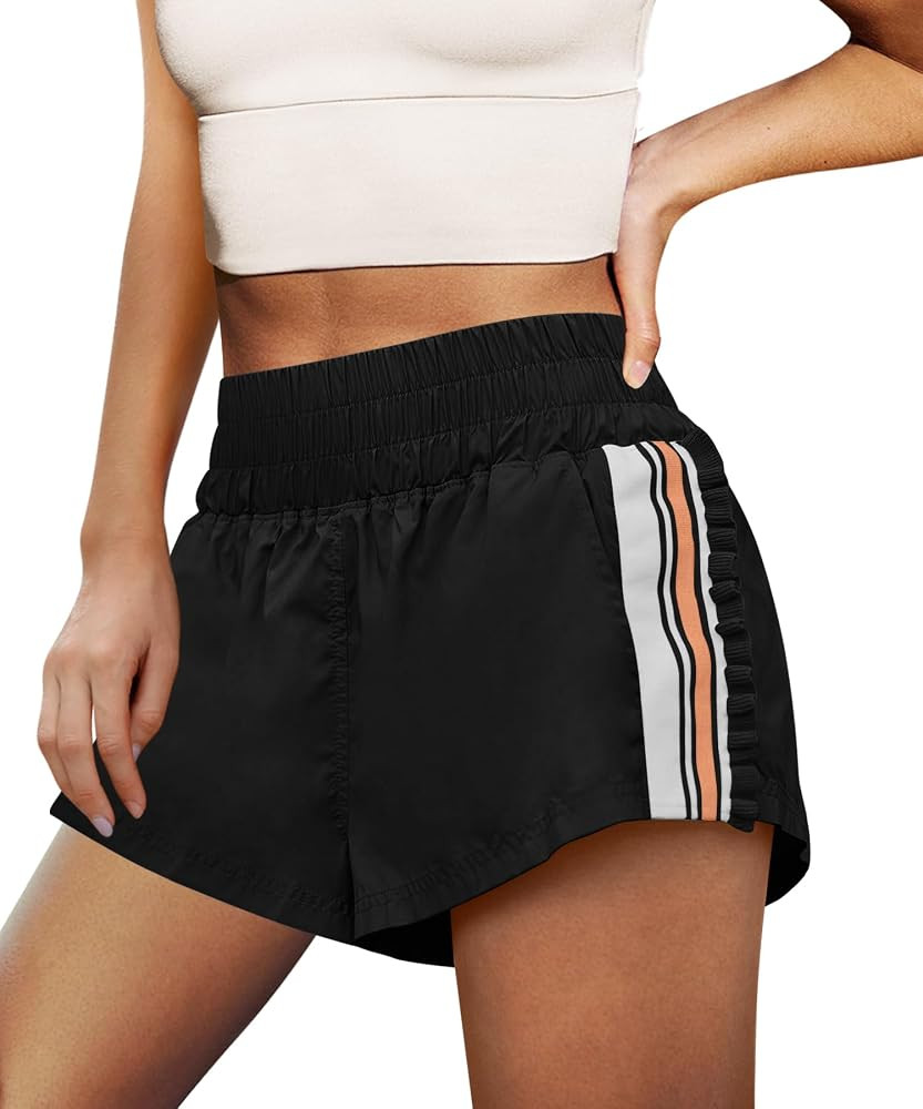 LAMISSCHE Womens Running Shorts Athletic High Waisted Biker Shorts | Amazon (US)