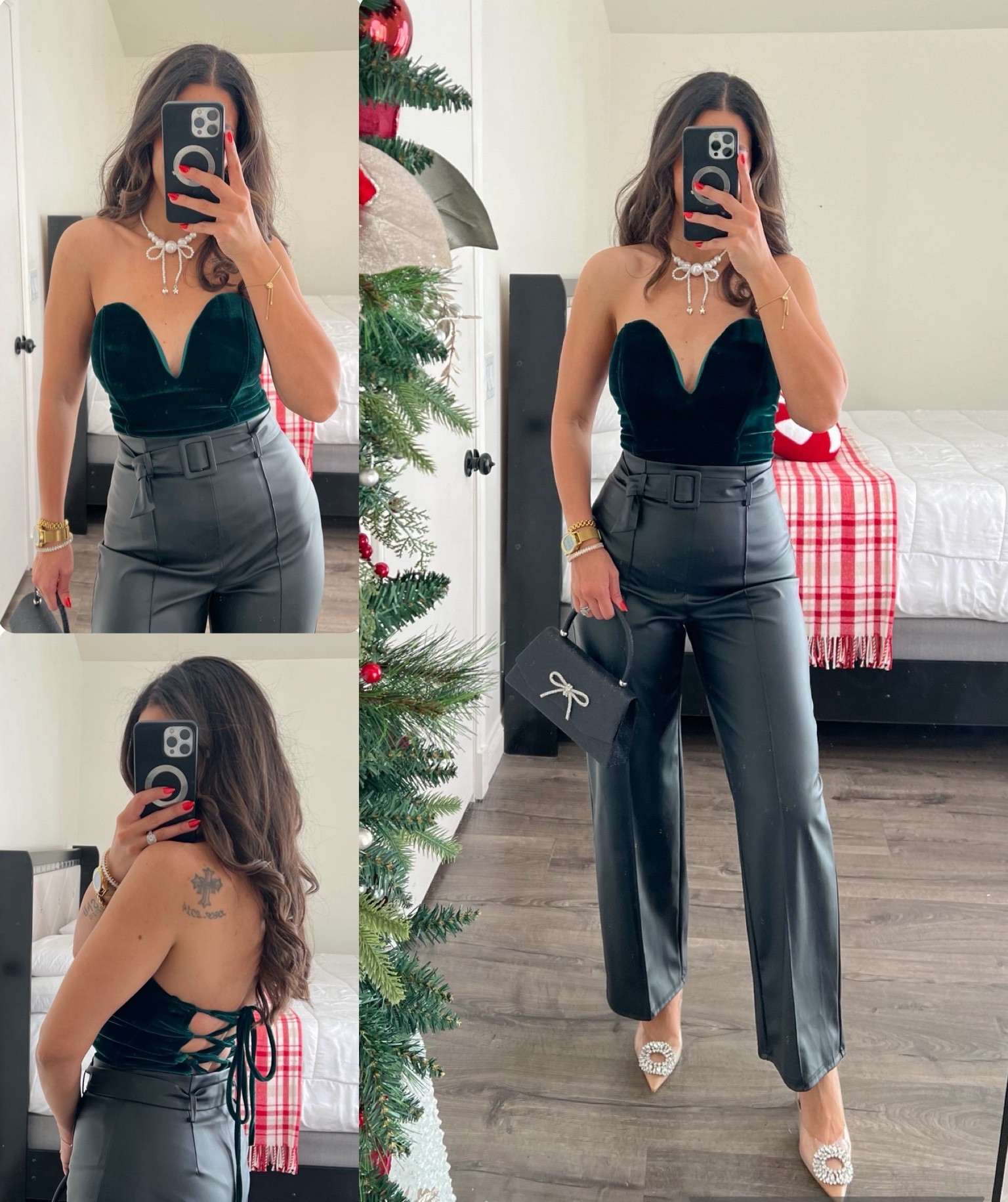 Last minute holiday outfit idea to get in time. Velvet corset bodysuit. So comfy and chic. 

#LTKFindsUnder50 #LTKHoliday #LTKootd