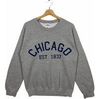 Vintage Chicago Sweatshirt S Size Grey Colour | Etsy (US)