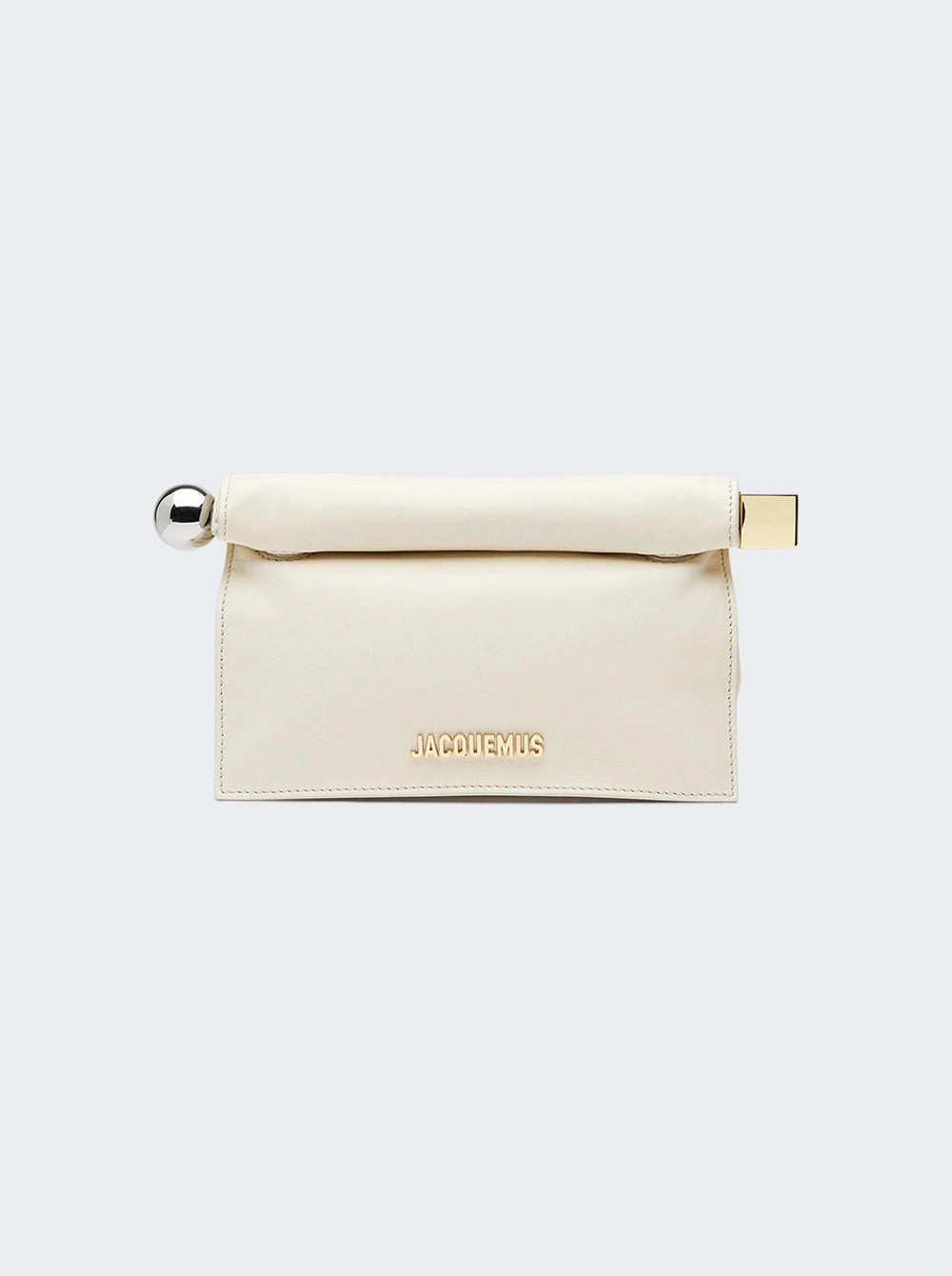 La Petite Pochette Rond Carre Clutch Light Ivory | The Webster