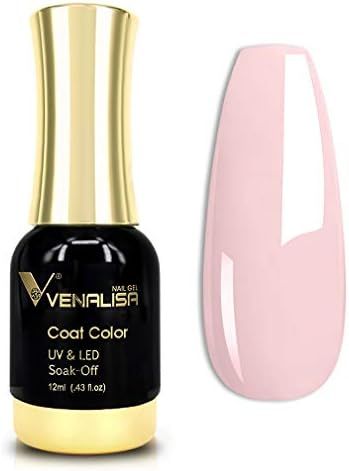 VENALISA Gel Nail Polish, 12ml Nude Pink Color Soak Off UV LED Nail Gel Polish Nail Art Starter M... | Amazon (US)