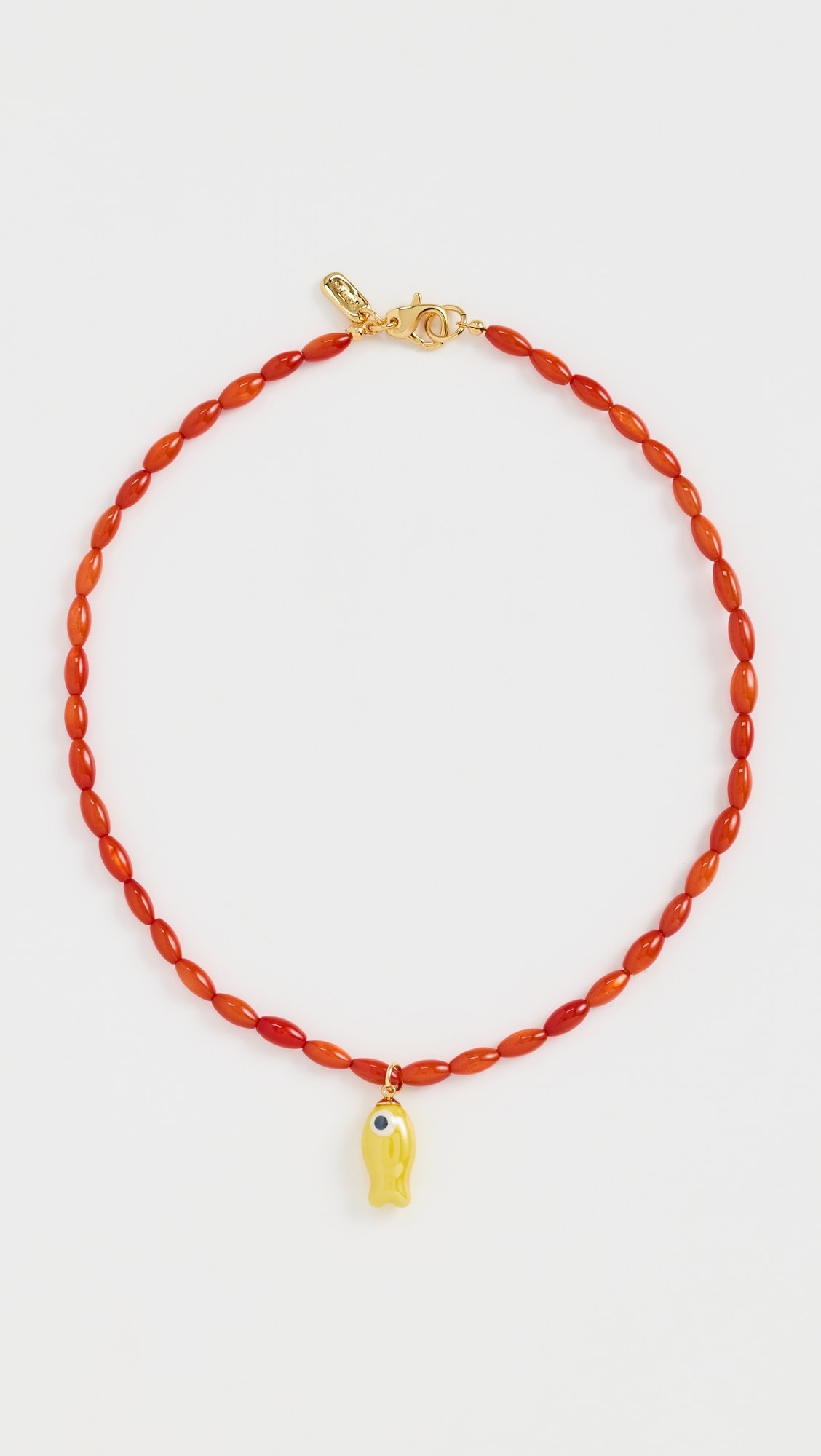 Logan Tay Orange Beaded Fish Necklace | Shopbop | Shopbop
