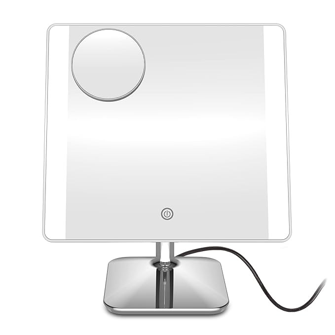 Conair Lighted Makeup Mirror with 10X Spot Magnification and Phone Holder, LED Makeup Mirror with... | Amazon (US)