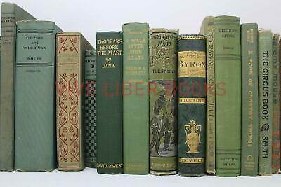Lot 5 of GREEN / Shades of Green Old Vintage Antique Rare Hardcover Random Books | eBay US
