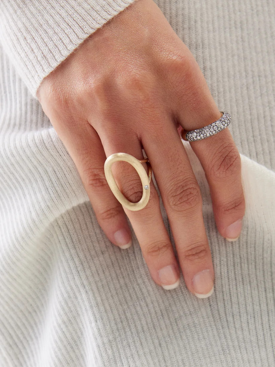 Gold Dust diamond & 14kt gold ring | Lucy Delius | Matches (UK)