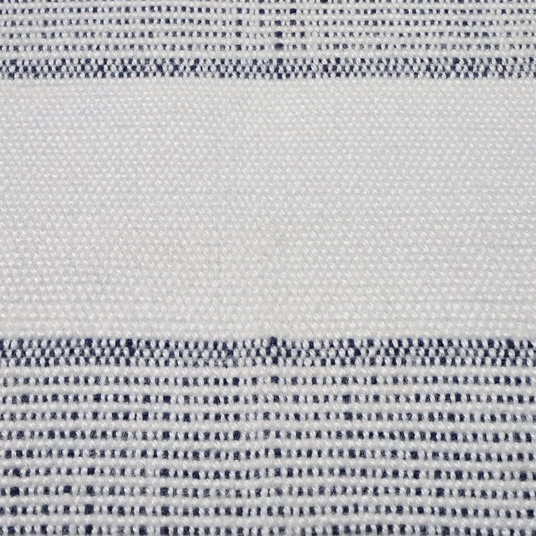 Indoor/Outdoor Striped Accent Rug, Blue and White, 38" x 58", by My Texas House | Walmart (US)