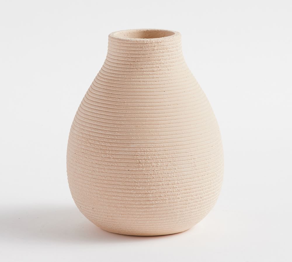 Bondi Handcrafted Terra Cotta Vase Collection - Pink | Pottery Barn (US)