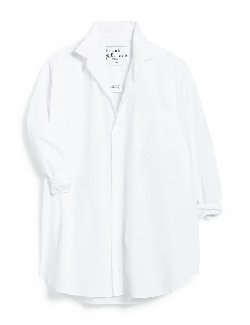 SHIRLEY White, Everyday Poplin | Frank & Eileen