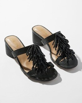 Beaded Fringe Sandals | Chico's