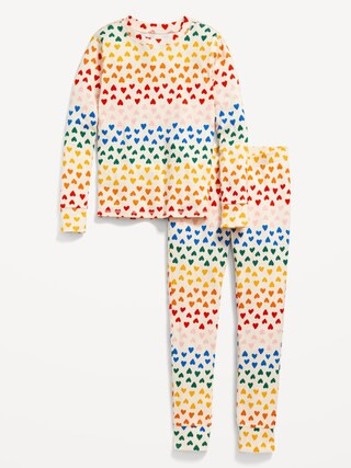 Gender-Neutral Matching Valentine's Day Snug-Fit Pajama Set for Kids | Old Navy (US)