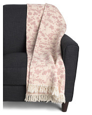 Made In Portugal Textured Floral Throw | TJ Maxx