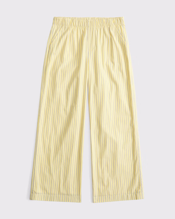 girls baggy poplin pull-on pants | girls bottoms | Abercrombie.com | Abercrombie & Fitch (US)