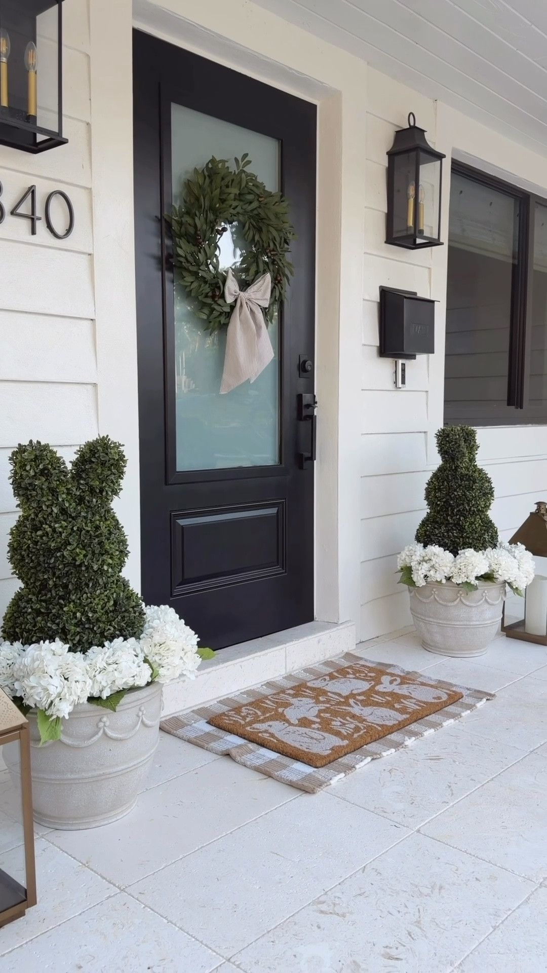 Easter / Spring front porch 🐇 

#bunnytopiaries #springporch #easterporch #amazon #walmart #target #wayfair #easterdoormat #easterdecor #springwreath #doormat #spring #homedecor #porch 

#LTKSeasonal #LTKSaleAlert #LTKHome