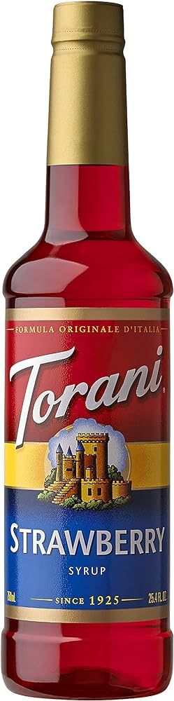 Torani Syrup, Strawberry, 25.4 Ounce (Pack of 1) | Amazon (US)
