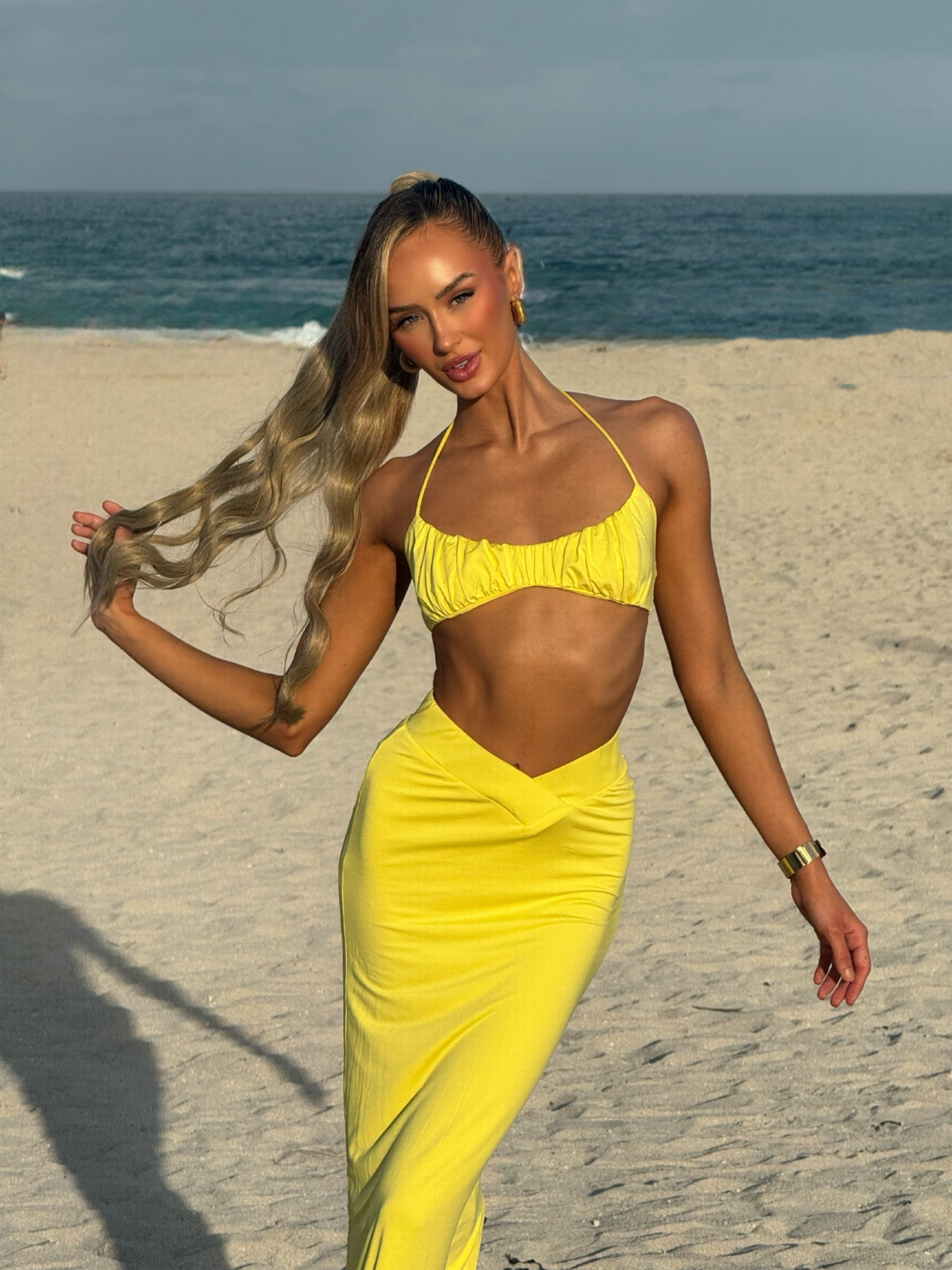 Summer yellow two piece set #miami #yellow #summer 

#LTKfindsunder100 #LTKtravel #LTKSpringSale