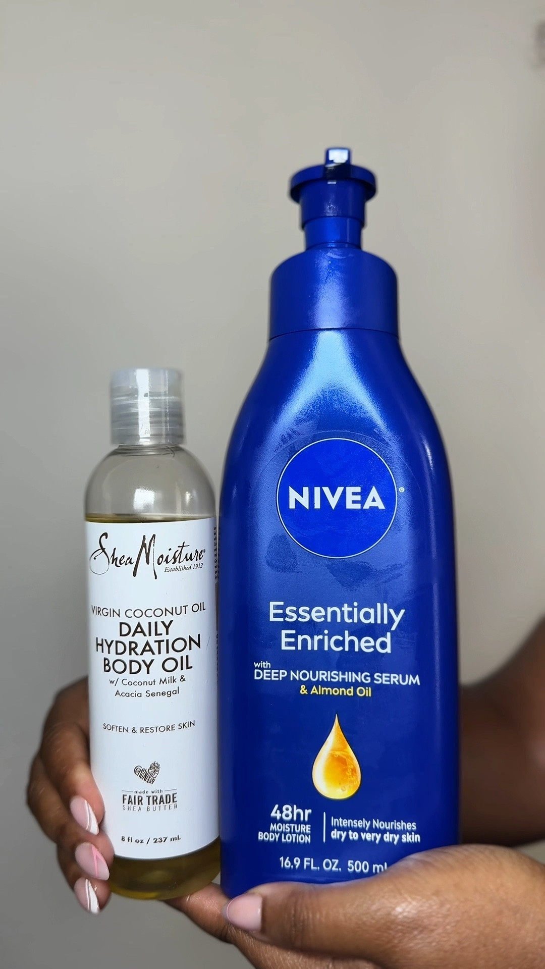 They cold months are ahead! Nivea Deep Nourishing Lotion plus Shea Moistures Coconut Daily Hydration Body Oil keeps me hydrated and moisturized all day long! 

#LTKStyleTip #LTKBeauty