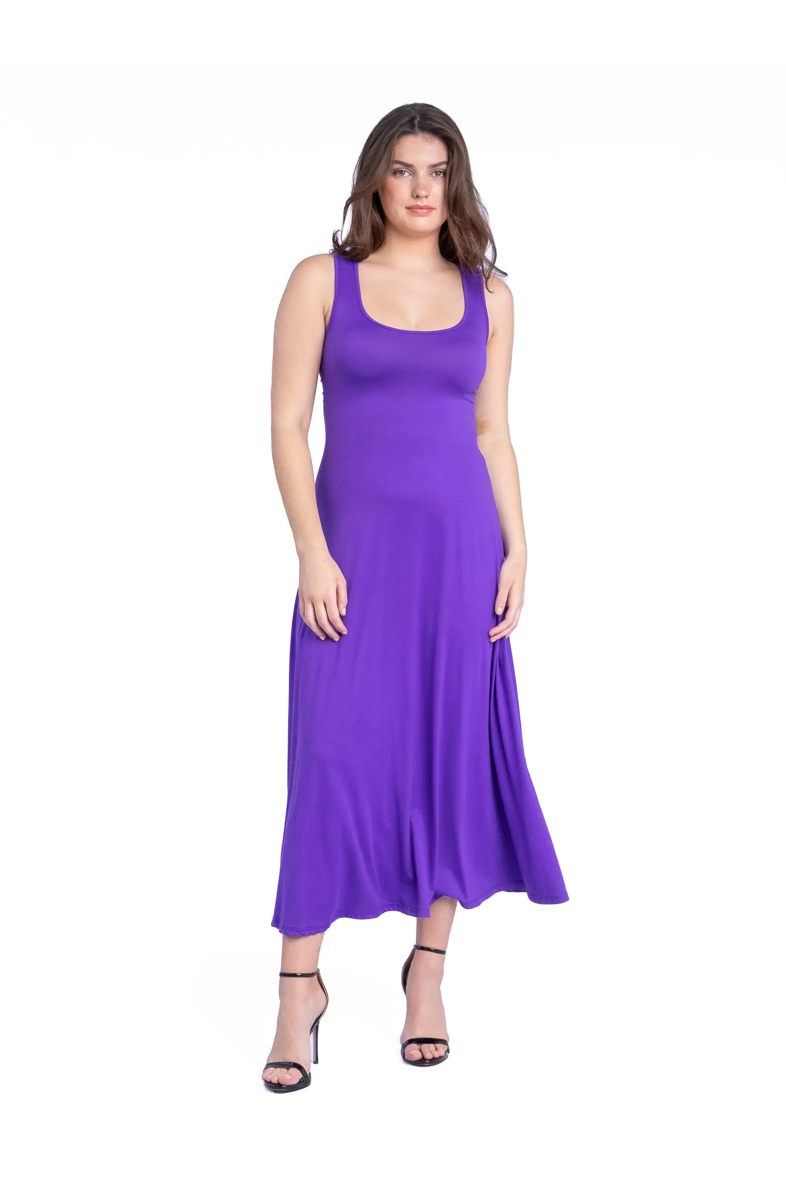 Petites Slim Fit A-Line Sleeveless Maxi Dress (Women) | Nordstrom | Nordstrom