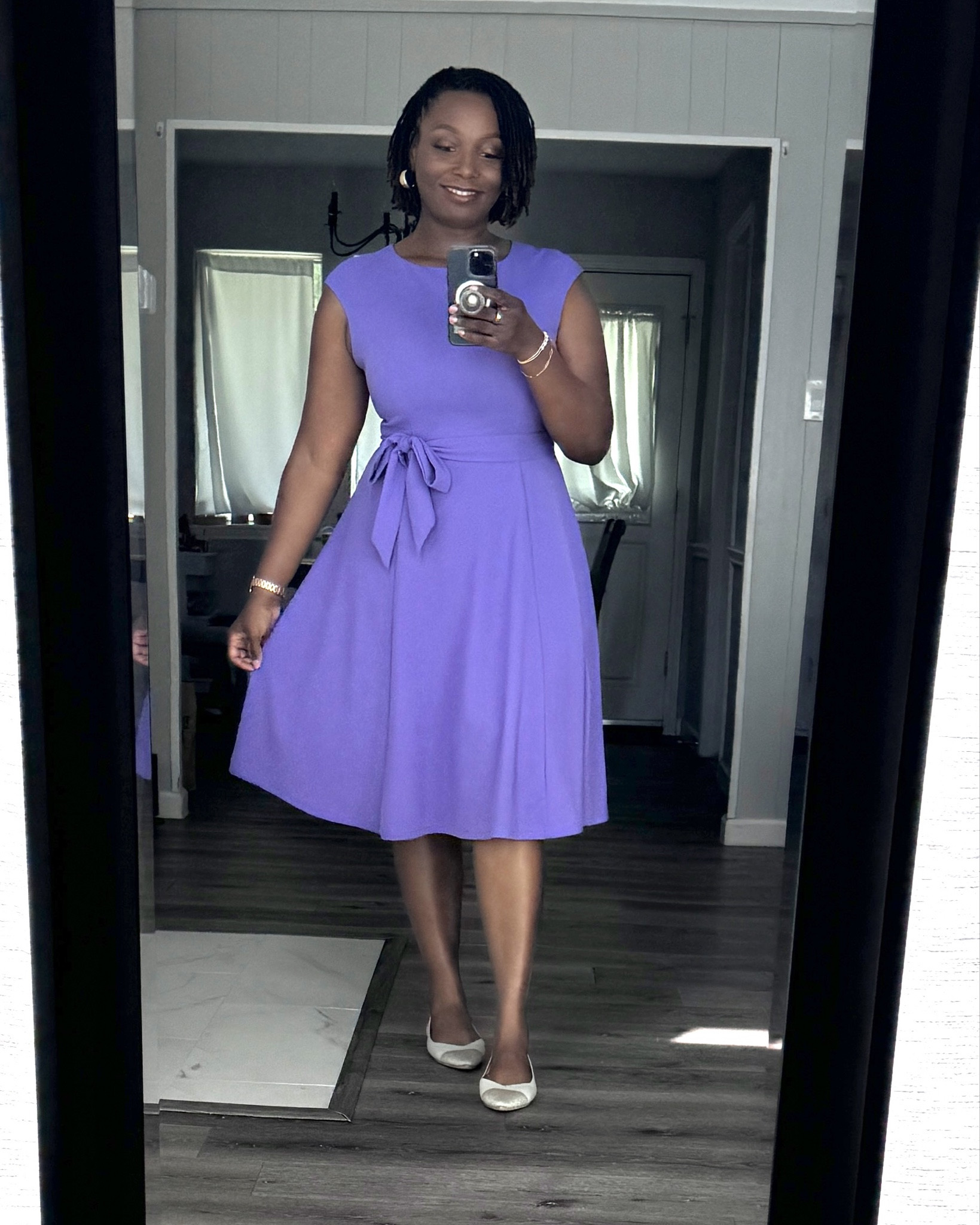 Wedding guest in this Amazon dress and Rothy's