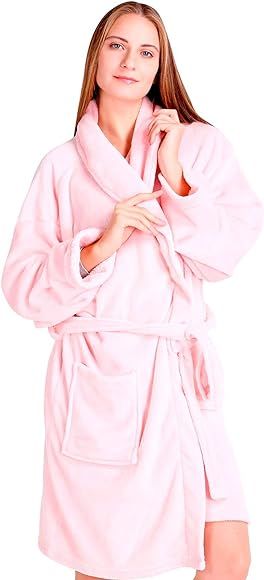 Pembrook Ladies Robe - Plush Fleece – Kimono Wrap – Spa Bathrobe Women, Girls | Amazon (US)