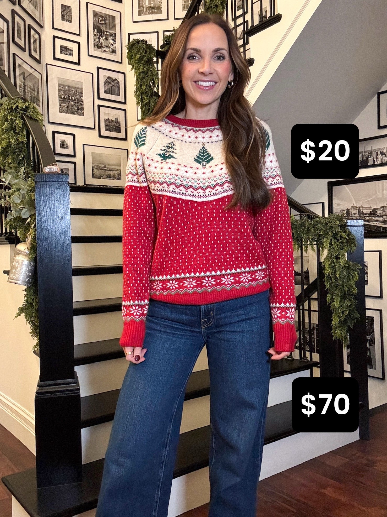 @walmart sweater is still fully in stock and my go to @nordstrom jeans are 30% off! 

#LTKHoliday #LTKSaleAlert
