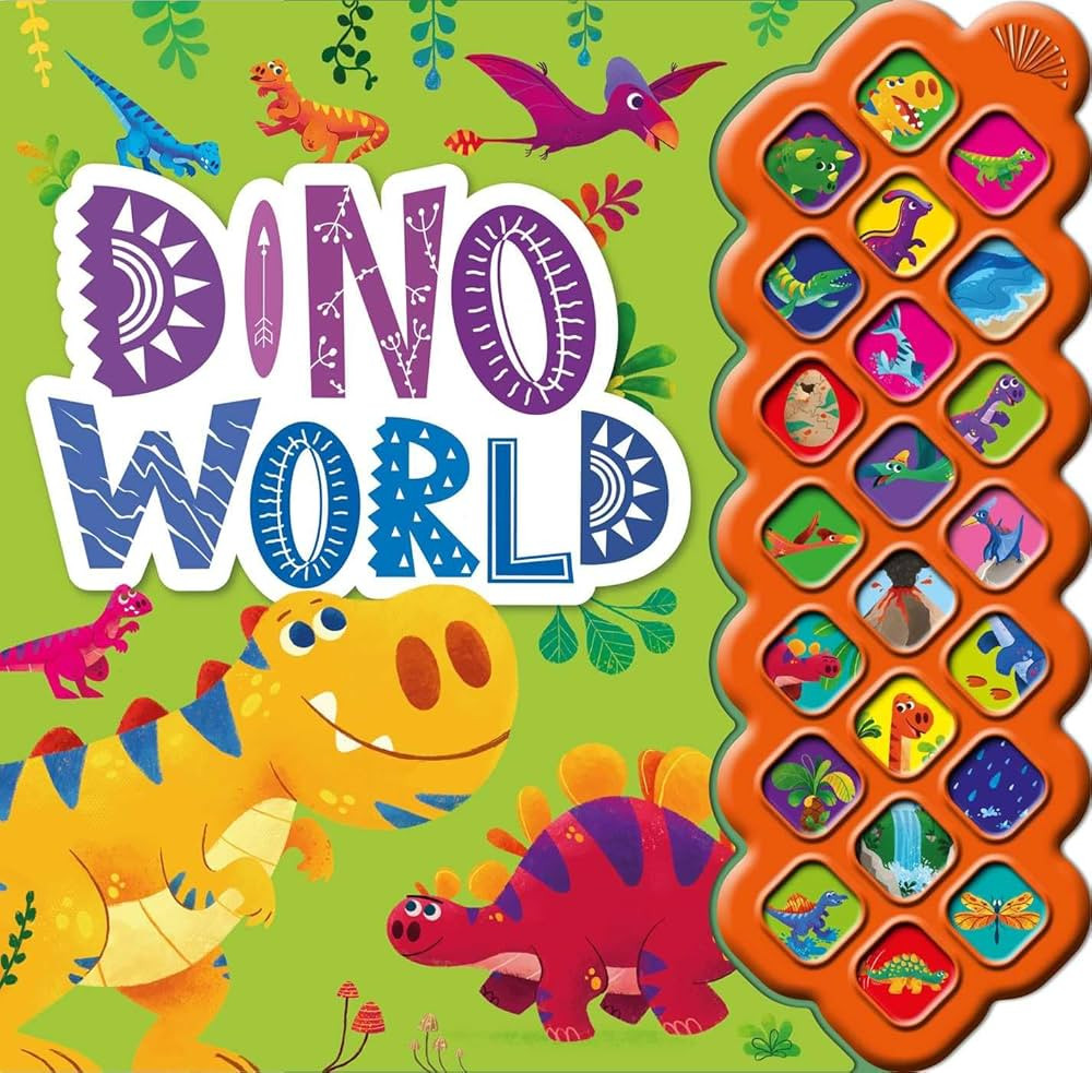 Dino World: with 22 Shiny Sound Buttons | Amazon (US)