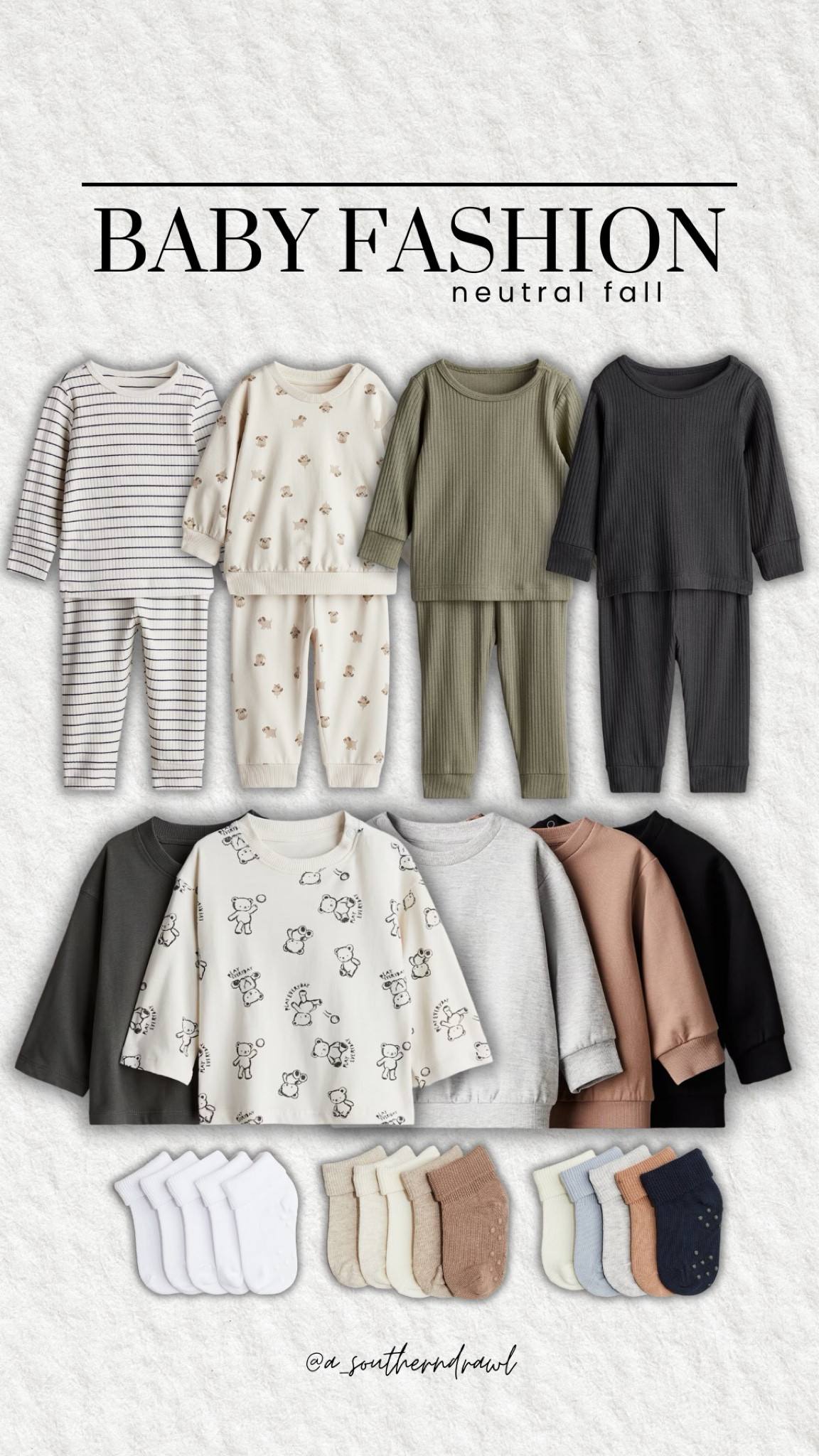 Affordable fall neutral fashion finds🍂✨

Neutral toddler casual fashion, neutral sets, crewnecks, beige, gray, soft cotton, relaxed fit, matching outfits, simple designs, everyday wear, comfy style, minimalistic style, easy dressing, toddler fashion, h&m finds, Grace White, A Southern Drawl 

#LTKKids #LTKStyleTip #LTKFindsUnder100