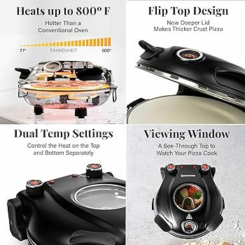 PIEZANO 14 Inch Extra Large Crispy Crust Pizza Oven – Family Sized Electric Pizza Oven Indoor C... | Amazon (US)