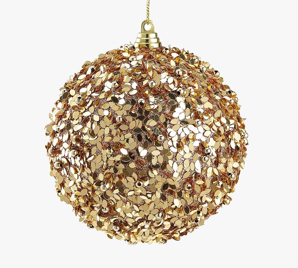 Shatterproof Gilded Gold Star Ornament Sets | Pottery Barn (US)