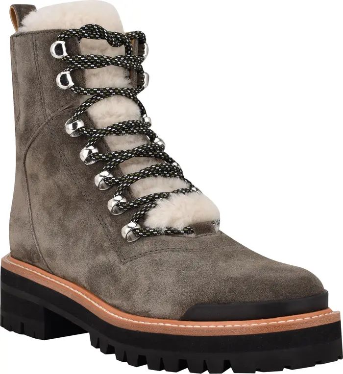 Izzie Genuine Shearling Lace-Up Boot | Nordstrom