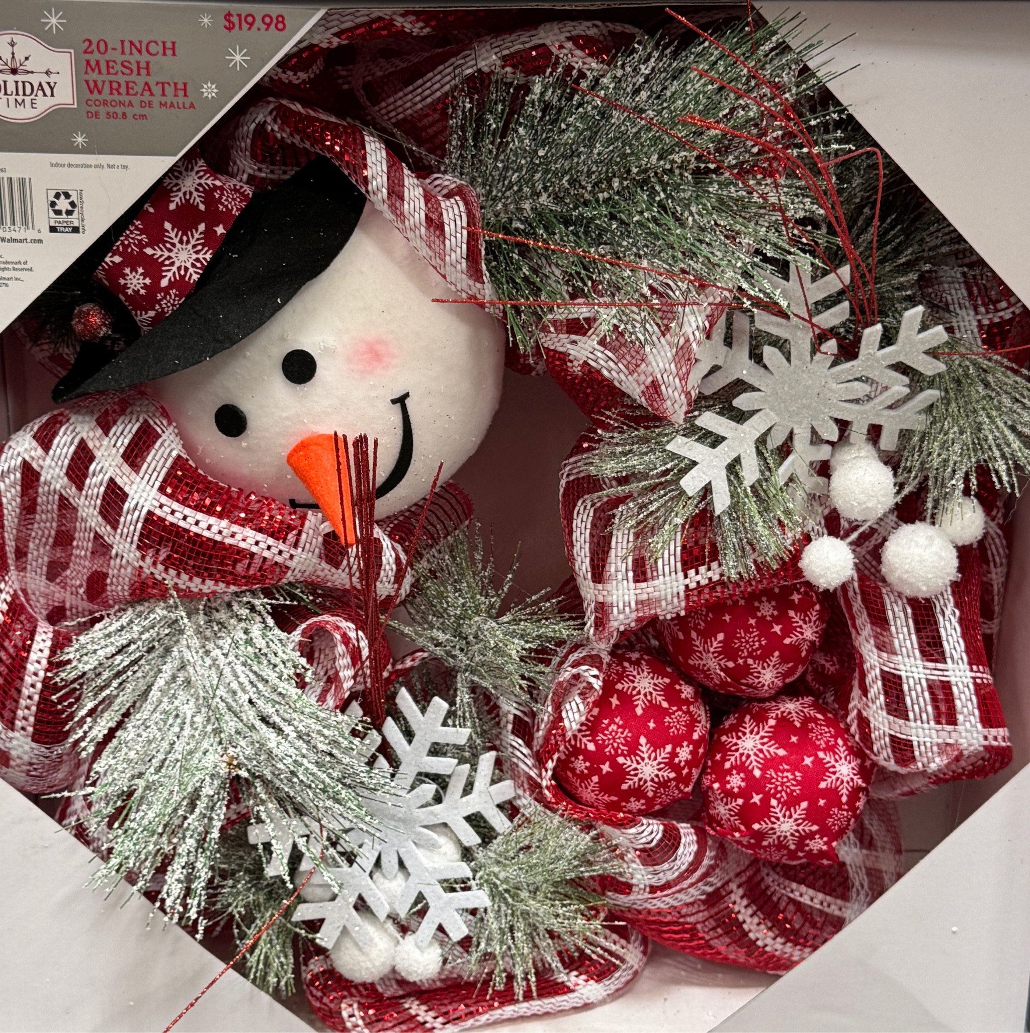 How cute is this holiday snowman wreath? Perfect size for your front door and great quality 

#LTKSeasonal #LTKHoliday #LTKhome