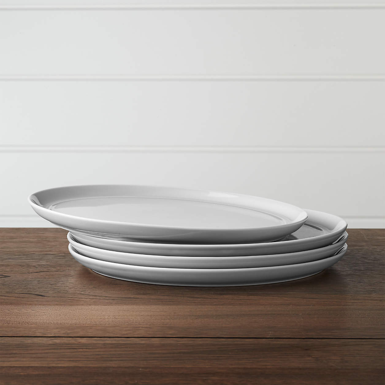 Hue Light Grey Dinner Plate + Reviews | Crate and Barrel | Crate & Barrel