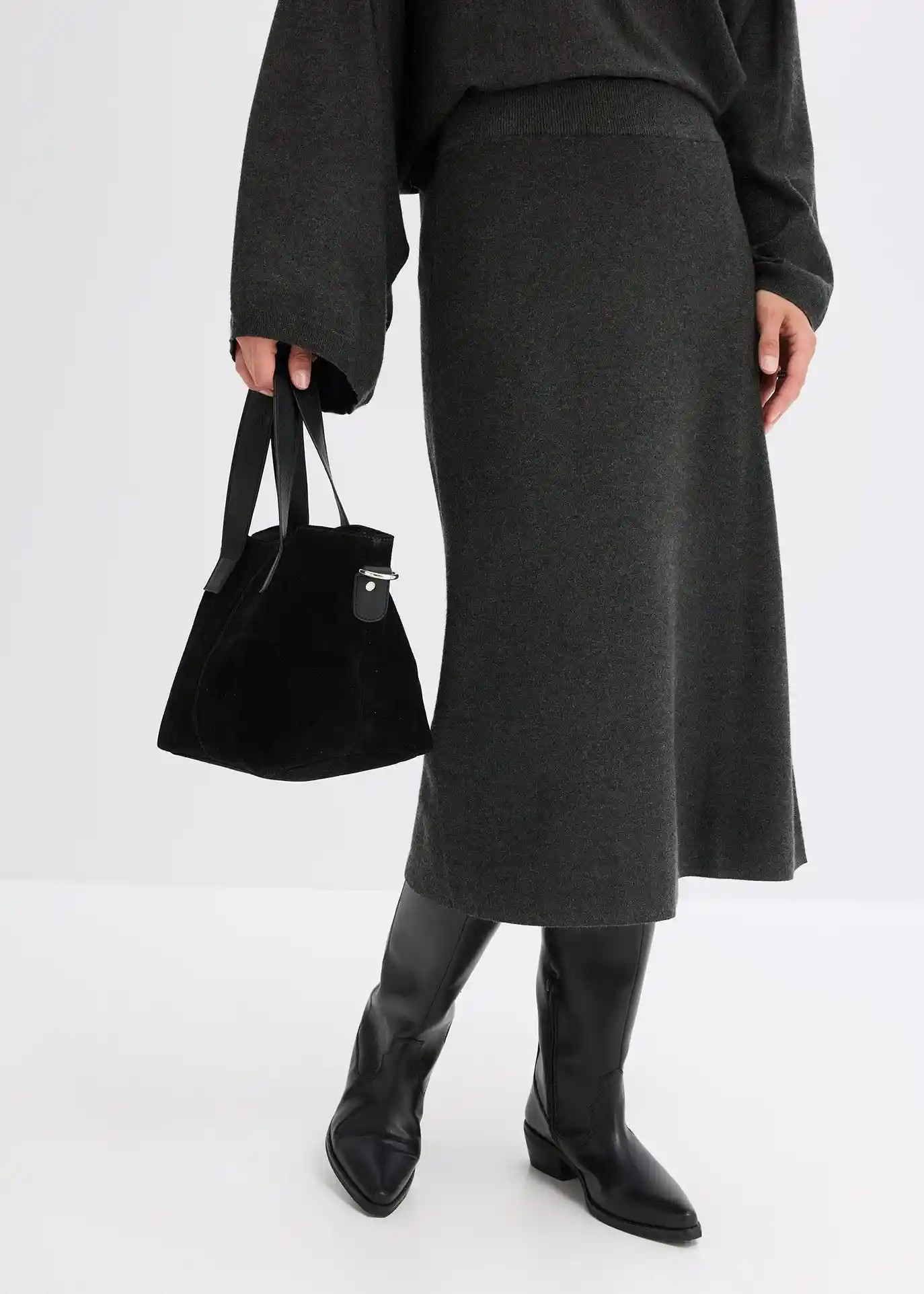 Jupe évasée en maille | Bonprix FR