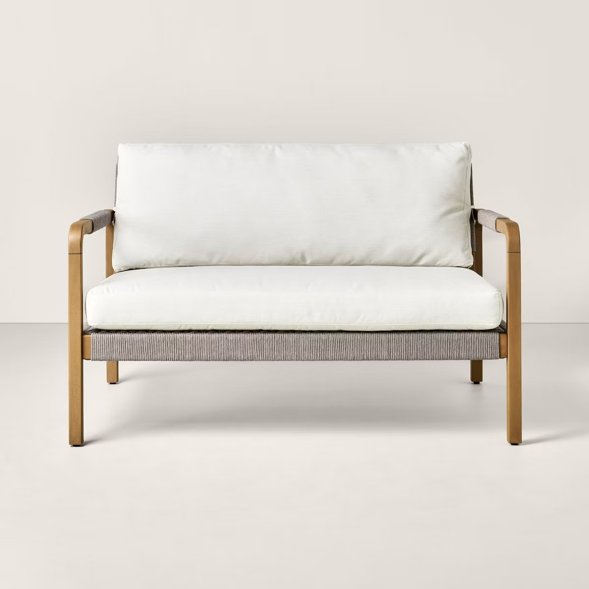 Wood & Rope Outdoor Patio Loveseat - Hearth & Hand™ with Magnolia | Target