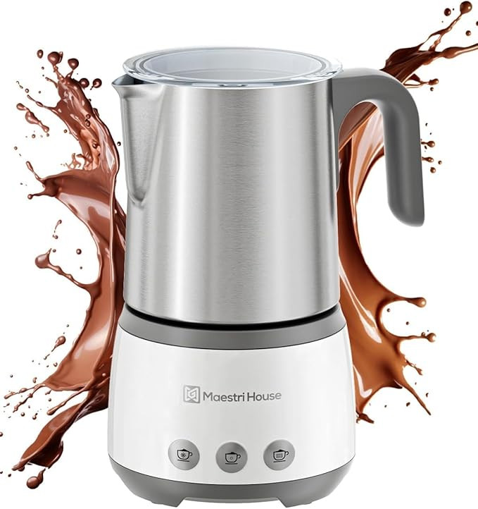Maestri House Milk Frother, 4-in-1 Electric Milk Steamer and Frother, 16.9OZ 600W Smart Touch Con... | Amazon (US)