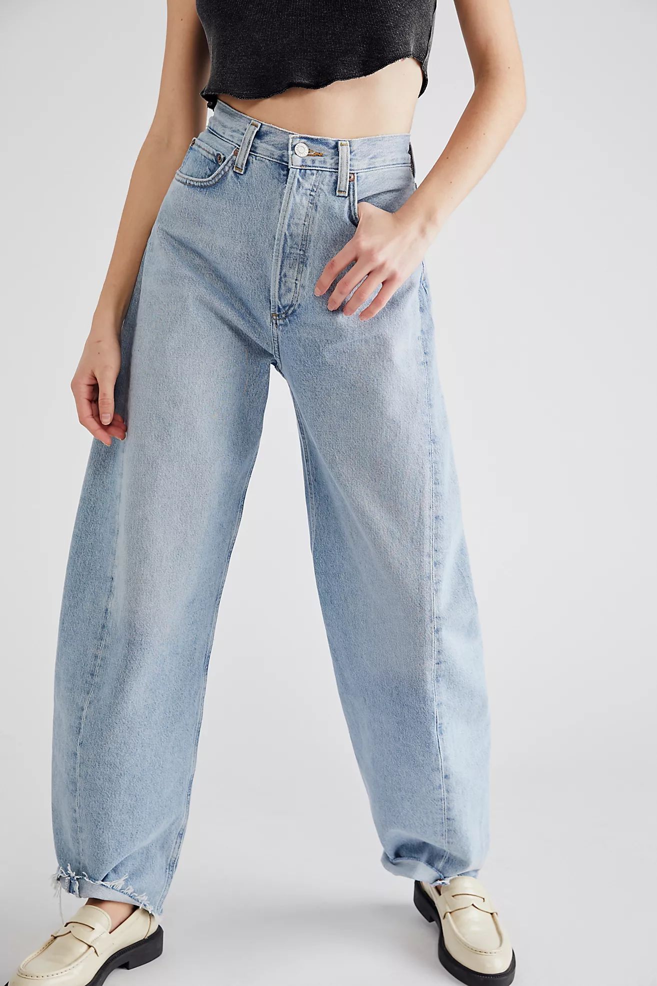 AGOLDE Luna Pieced Jeans | Free People (Global - UK&FR Excluded)