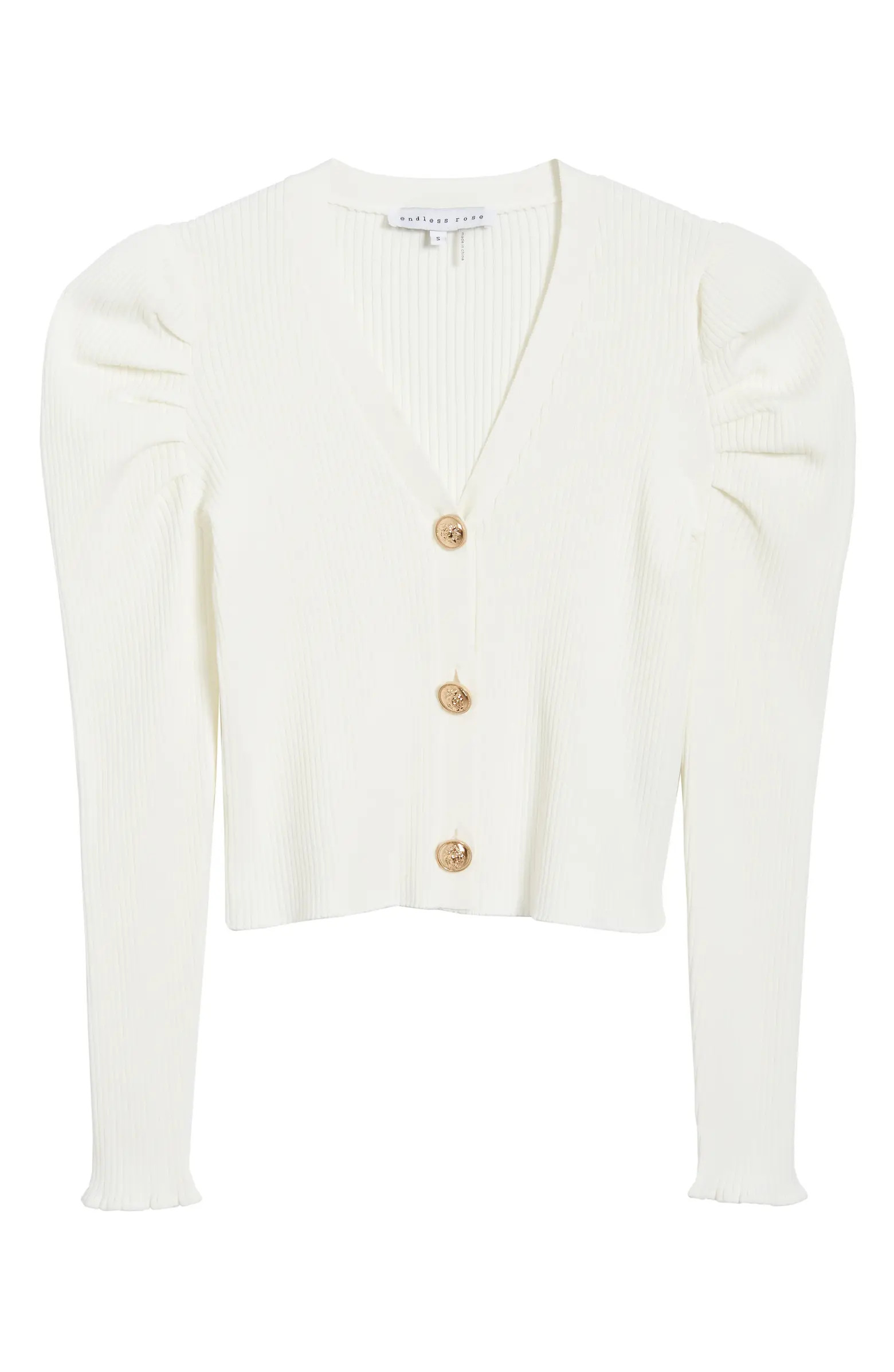 Puff Sleeve Cardigan | Nordstrom