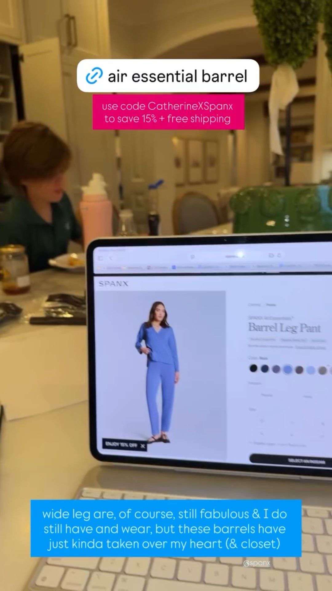 Use code CatherineXSpanx to save 15% + free shipping  wide leg are, of course, still fabulous & I do still have and wear, but these barrels have just kinda taken over my heart (& closet)   

I wear small petite in the barrels

#LTKdayinmylife #LTKOver40 #LTKmomlife